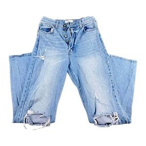 Windsor Denim High-Rise Distressed Mom Jeans – Size 5‎